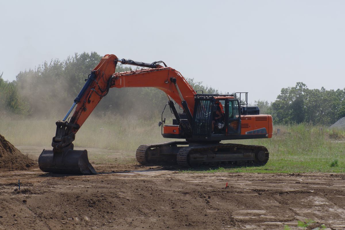 M&M LandPro equipment at work on a recent project